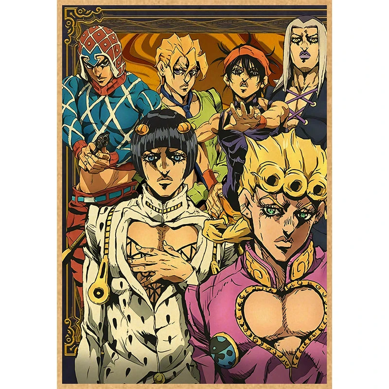 JOJO Golden Wind Poster Team Bruno Bucciarati 1 JOJO Golden Wind Poster Team Bruno Bucciarati