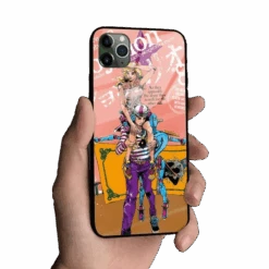 Coque JOJO IPhone Josuke & Yasuho (JoJoLion)