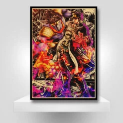 Poster JOJO Star Platinum & Jotaro