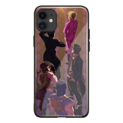Coque JOJO IPhone La Joestar Family (Verre Trempé)