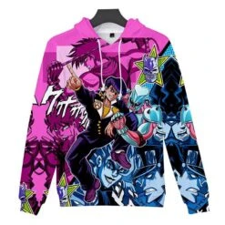 Sweat Jojo's Bizarre Adventure <br> Josuke Rose 6 Sweat Jojo's Bizarre Adventure <br> Josuke Rose -JoJo Style Soldes Boutique Sweat Jojo Josuke Rose 3