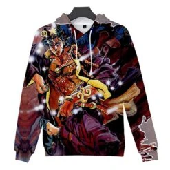 Sweat Jojo's Bizarre Adventure <br> Jotaro Pose étoilée 7 Sweat Jojo's Bizarre Adventure <br> Jotaro Pose étoilée -JoJo Style Soldes Boutique Sweat Jojo jotaro pose 1