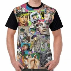 T-Shirt JOJO <br> Rohan Kishibe Collage