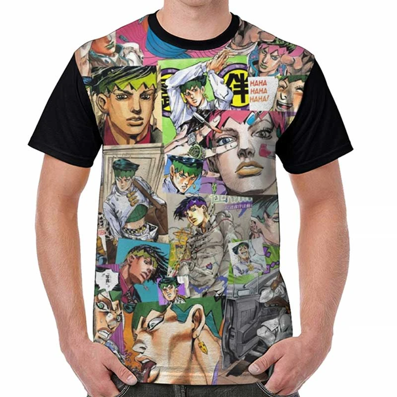 T-Shirt JOJO <br> Rohan Kishibe Collage 1 T-Shirt JOJO <br> Rohan Kishibe Collage