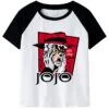 T-Shirt JOJO Joseph Joestar Vieux (Noire Et Blanc)