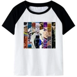 T-Shirt JOJO Oficiel Collection (Noire Et Blanc)