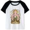 T-Shirt JOJO Killer Queen & Stray Cat (Noire Et Blanc)