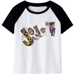 T-Shirt JOJO Rohan ArtWork Design (Noire Et Blanc)