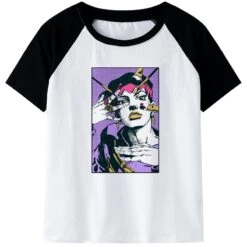 T-Shirt JOJO Rohan Kishibe (Noire Et Blanc)
