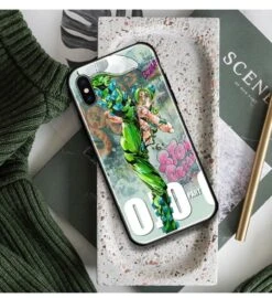 Coque JOJO IPhone 12 Jolyne En Fleur -JoJo Style Soldes Boutique coque jojo iPhone jolyne fleur 2