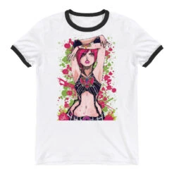 T-shirt JOJO <br> Jolyne V2 By Daiyana_974 -JoJo Style Soldes Boutique mockup 25617f2b
