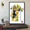 Poster JoJo' Dio Bando & The World (N/B)
