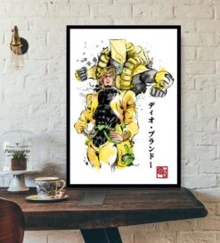 Poster JoJo' Dio Bando & The World (N/B)