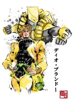Poster JoJo' Dio Bando & The World (N/B) 6 Poster JoJo' Dio Bando & The World (N/B) -JoJo Style Soldes Boutique posterjojos2