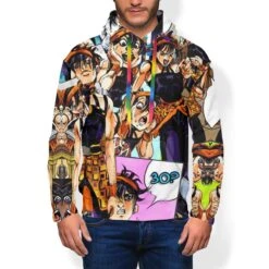 Sweat Jojo's Bizarre Adventure <br> Narancia Collage 5 Sweat Jojo's Bizarre Adventure <br> Narancia Collage -JoJo Style Soldes Boutique product image 1300207699