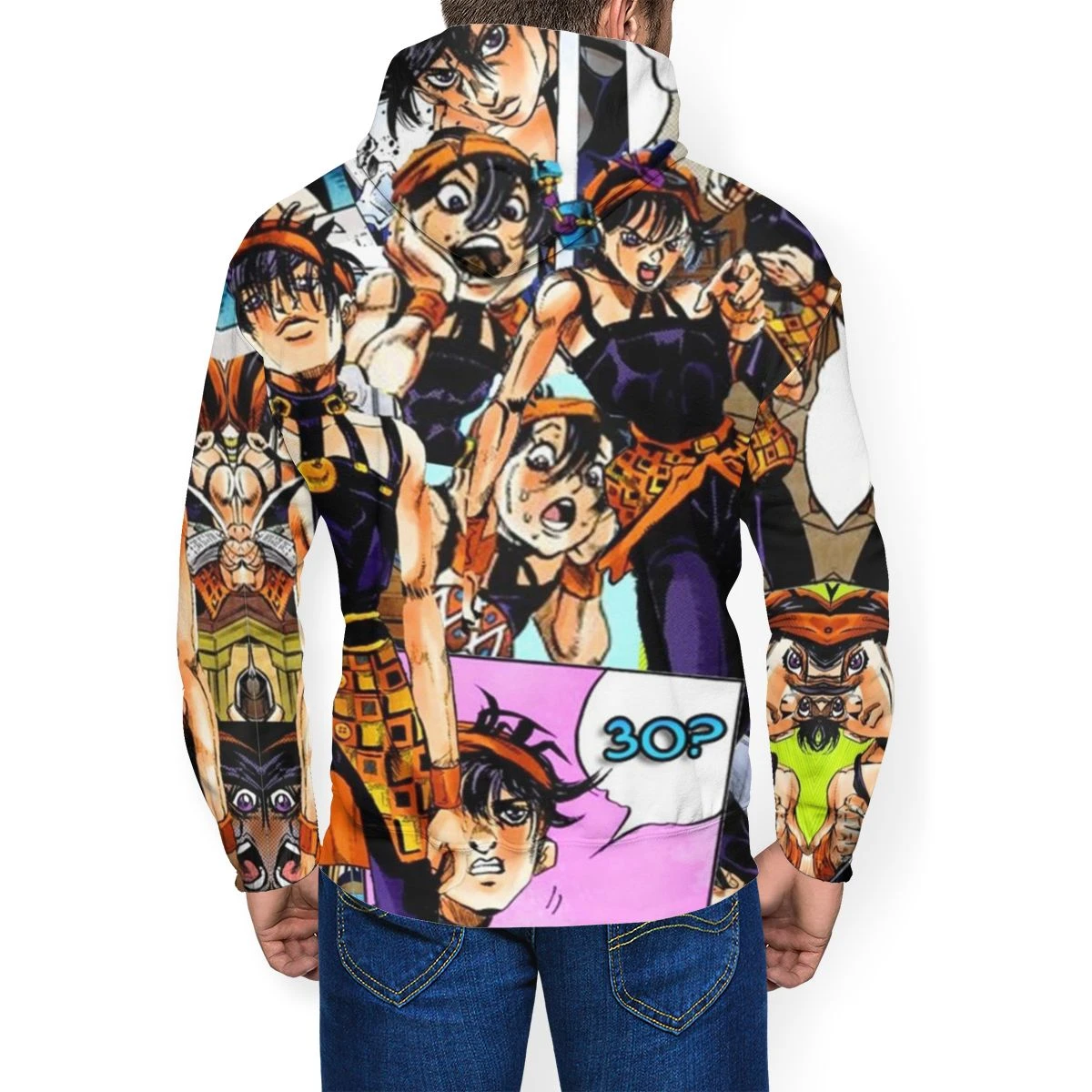 Sweat Jojo's Bizarre Adventure <br> Narancia Collage 2 Sweat Jojo's Bizarre Adventure <br> Narancia Collage – Image 2