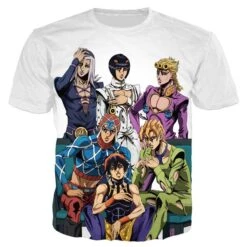 T-Shirt JOJO <br> Golden Wind Blanc
