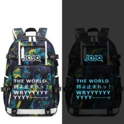 Sac à Dos JOJO <br> JJBA Fluorescent (Rouge/Bleu) 23 Sac à Dos JOJO <br> JJBA Fluorescent (Rouge/Bleu) -JoJo Style Soldes Boutique sac a dos jojo 0