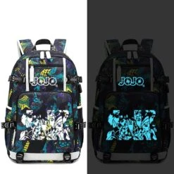 Sac à Dos JOJO <br> JJBA Fluorescent (Rouge/Bleu) 24 Sac à Dos JOJO <br> JJBA Fluorescent (Rouge/Bleu) -JoJo Style Soldes Boutique sac a dos jojo 14