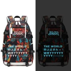 Sac à Dos JOJO <br> JJBA Fluorescent (Rouge/Bleu)