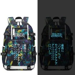 Sac à Dos JOJO <br> JJBA Fluorescent (Rouge/Bleu) 29 Sac à Dos JOJO <br> JJBA Fluorescent (Rouge/Bleu) -JoJo Style Soldes Boutique sac a dos jojo 2