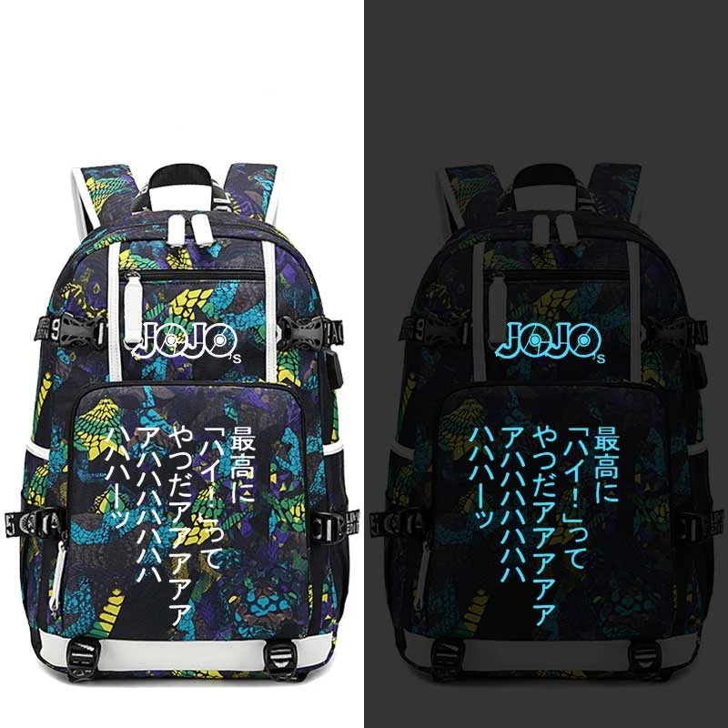 Sac à Dos JOJO <br> JJBA Fluorescent (Rouge/Bleu) 15 Sac à Dos JOJO <br> JJBA Fluorescent (Rouge/Bleu) – Image 15