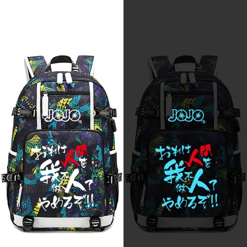 Sac à Dos JOJO <br> JJBA Fluorescent (Rouge/Bleu) 13 Sac à Dos JOJO <br> JJBA Fluorescent (Rouge/Bleu) – Image 13