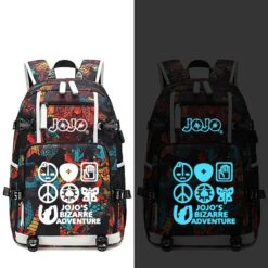 Sac à Dos JOJO <br> JJBA Fluorescent (Rouge/Bleu) 18 Sac à Dos JOJO <br> JJBA Fluorescent (Rouge/Bleu) -JoJo Style Soldes Boutique sac a dos jojo 7