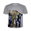 T-Shirt JOJO <br> Josuke, Jotaro,.. (Gris)