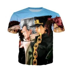 T-Shirt JOJO <br> Stardust Crusaders Bleu