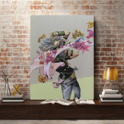 Tableau JOJO <br> Gyro Zeppeli à Fleurs -JoJo Style Soldes Boutique tableaujojosbr0