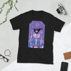 T-Shirt JOJO THE STAR 17 BY Cvllnt_artdrawing -JoJo Style Soldes Boutique unisex basic softstyle t shirt black front 627e7e9fc7f5d
