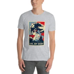 T-Shirt JOJO Joseph Joestar OH MY GOD !!! -JoJo Style Soldes Boutique unisex basic softstyle t shirt sport grey front 6268a8f4bdb94